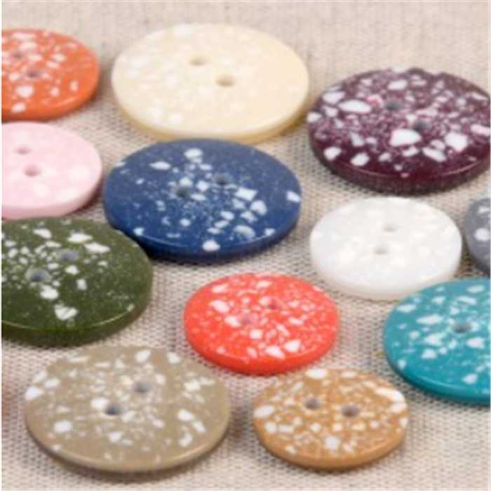 Bouton 2 trous Terrazzo 15 mm Bouton 2 trous Terrazzo 15 mm