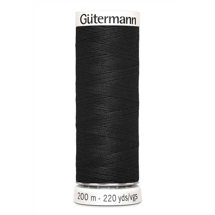 Fil Tout Coudre Gütermann 200 m - Col. 000 (noir)
