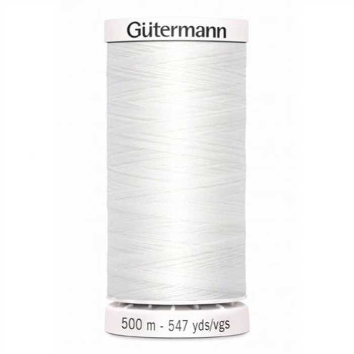 Fil Tout Coudre Gütermann 500 m - Col. 800 (blanc)