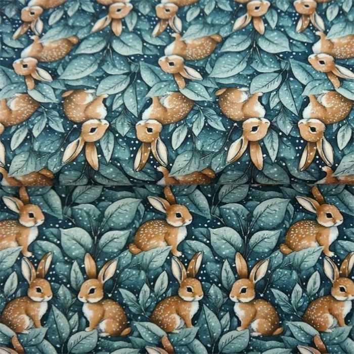 Jersey de coton Night Bunnies Jersey de coton Night Bunnies