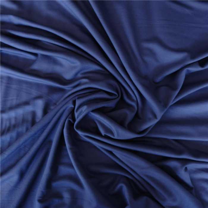 Jersey de viscose Bleu orage - Coupon de 50 cm