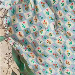 Satin de coton Garden Square