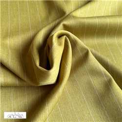 Sergé Pin stripes Vert Chartreuse
