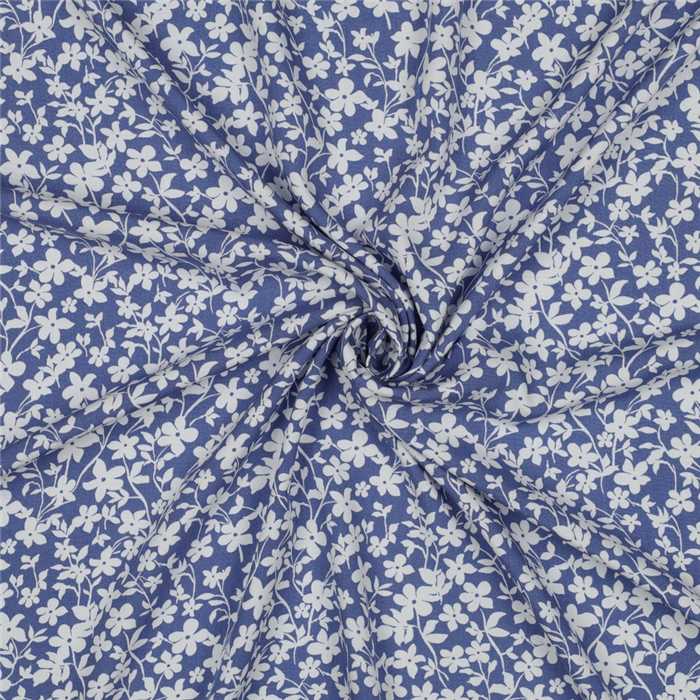 Viscose fleurie Jeans Viscose fleurie Jeans