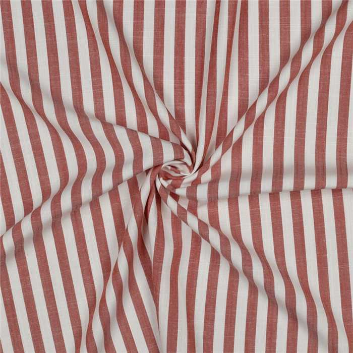 Viscose rayures Terracotta Viscose rayures Terracotta