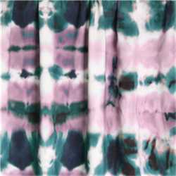 Viscose Tie Dye Green and Lilac